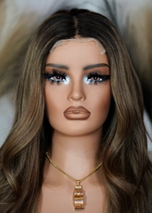 Peluca NA243 "Ash Caramel Blonde"