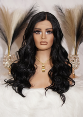 Peluca Kanekalon KFL36 "Wavy Black "