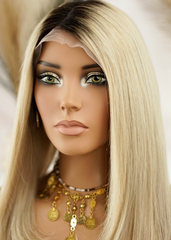 Peluca NA186 "Rock bob blonde"