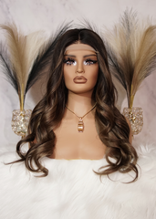 Peluca NA183 "Dark Caramel Balayage"  [ENCARGO 5 DIAS HABIL]