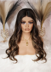 Peluca NA183 "Dark Caramel Balayage"  [ENCARGO 5 DIAS HABIL]