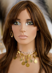 Peluca NA274 "Glam Caramel Brown"