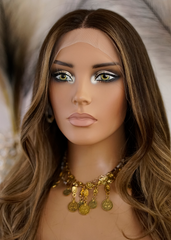 Peluca NA446 "Glam Hazelnut Balayage"