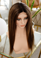 Peluca NA471 "Silk Caramel & Brown highlight"