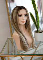 Peluca NA423 "Honey Bronze Highlights"