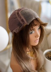 Peluca NA484 "Glam Bangs Ash Blonde"