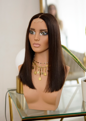 Peluca NA494 "Elegant Brunette Bob"