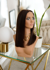 Peluca NA494 "Elegant Brunette Bob"