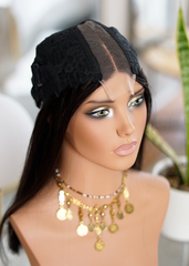 Peluca NA495 "Long Bangs Dark Bob"