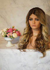 Peluca Kanekalon KFL35 "Wavy Caramel Blonde" [ENCARGO 15 DIAS HABIL]