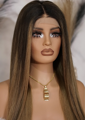Peluca NA20 "Elegant Ash Balayage "