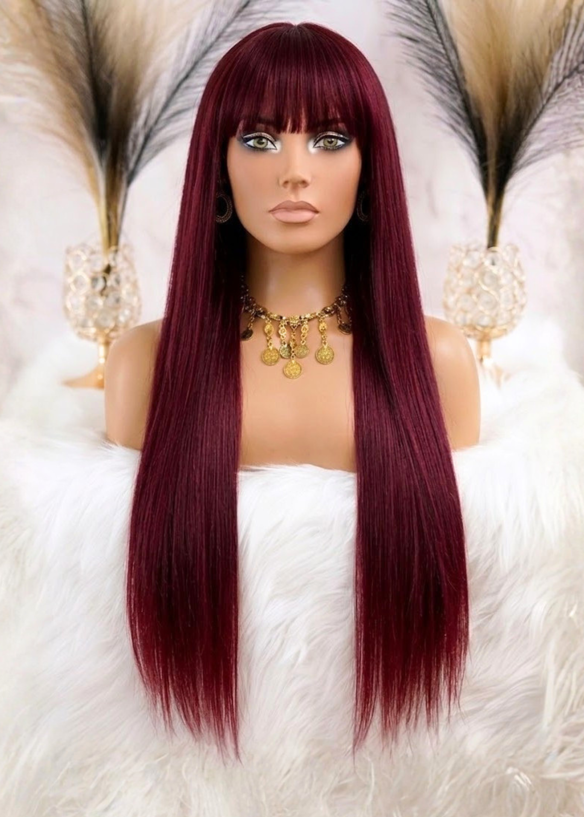 Peluca NA416 "Wine Velvet Bangs" [ENCARGO 15 DIAS HABIL]
