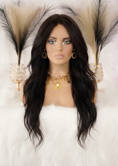 Peluca UN001 "Brunette Wavy" (USADO - OPORTUNIDAD)