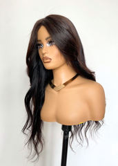 Peluca UN001 "Brunette Wavy" (USADO - OPORTUNIDAD)