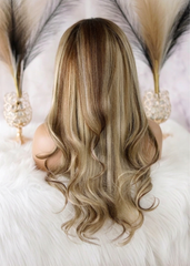Peluca NA423 "Honey Bronze Highlights"